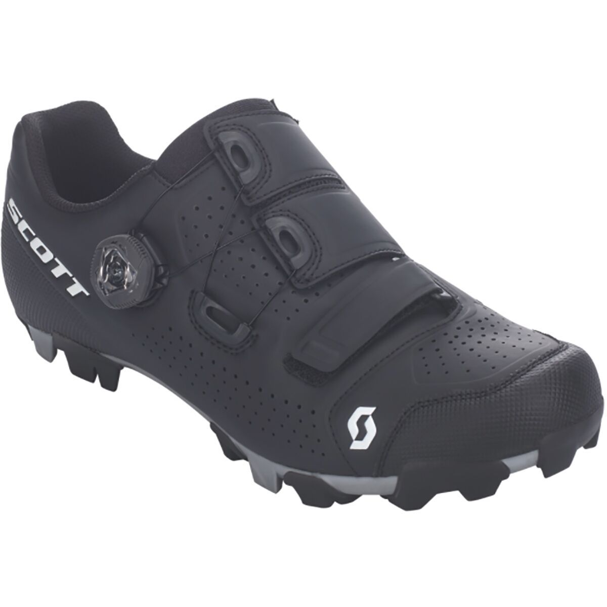 Scott MTB Team BOA Cycling Shoe - Men's Matte Black/White, 47.0