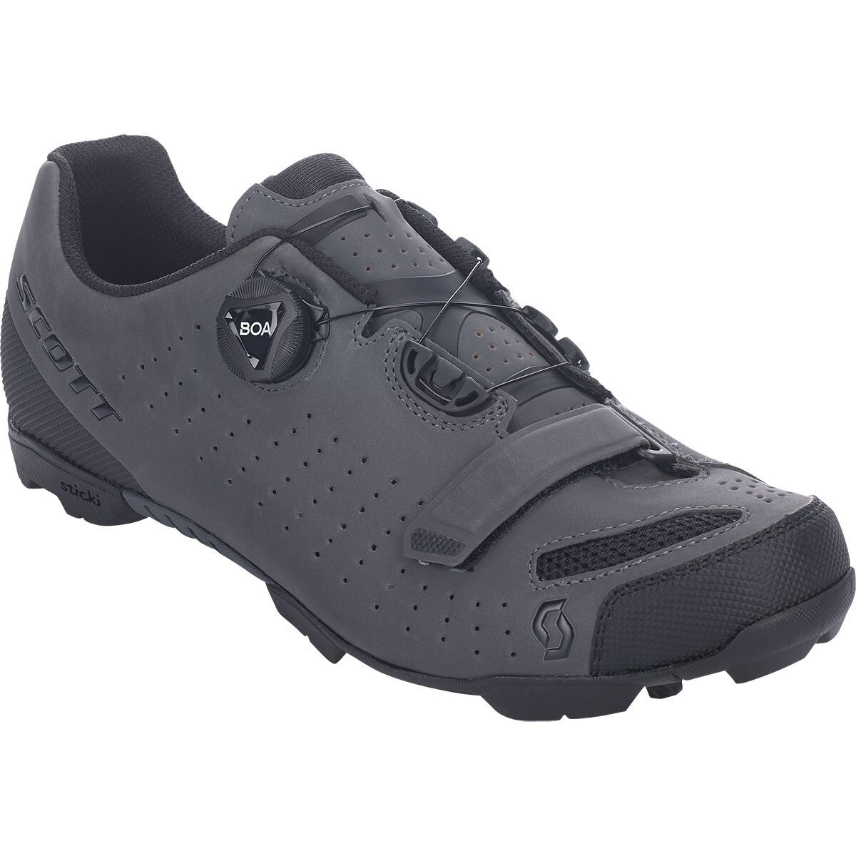 Scott MTB Comp BOA Reflective Cycling Shoe - Men's Grey Reflective/Black, 44.0