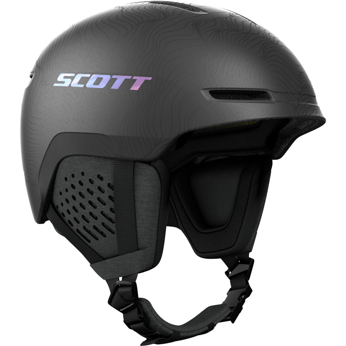 Image of Scott Track Plus Helmet Granite Black/Holo Grey, S