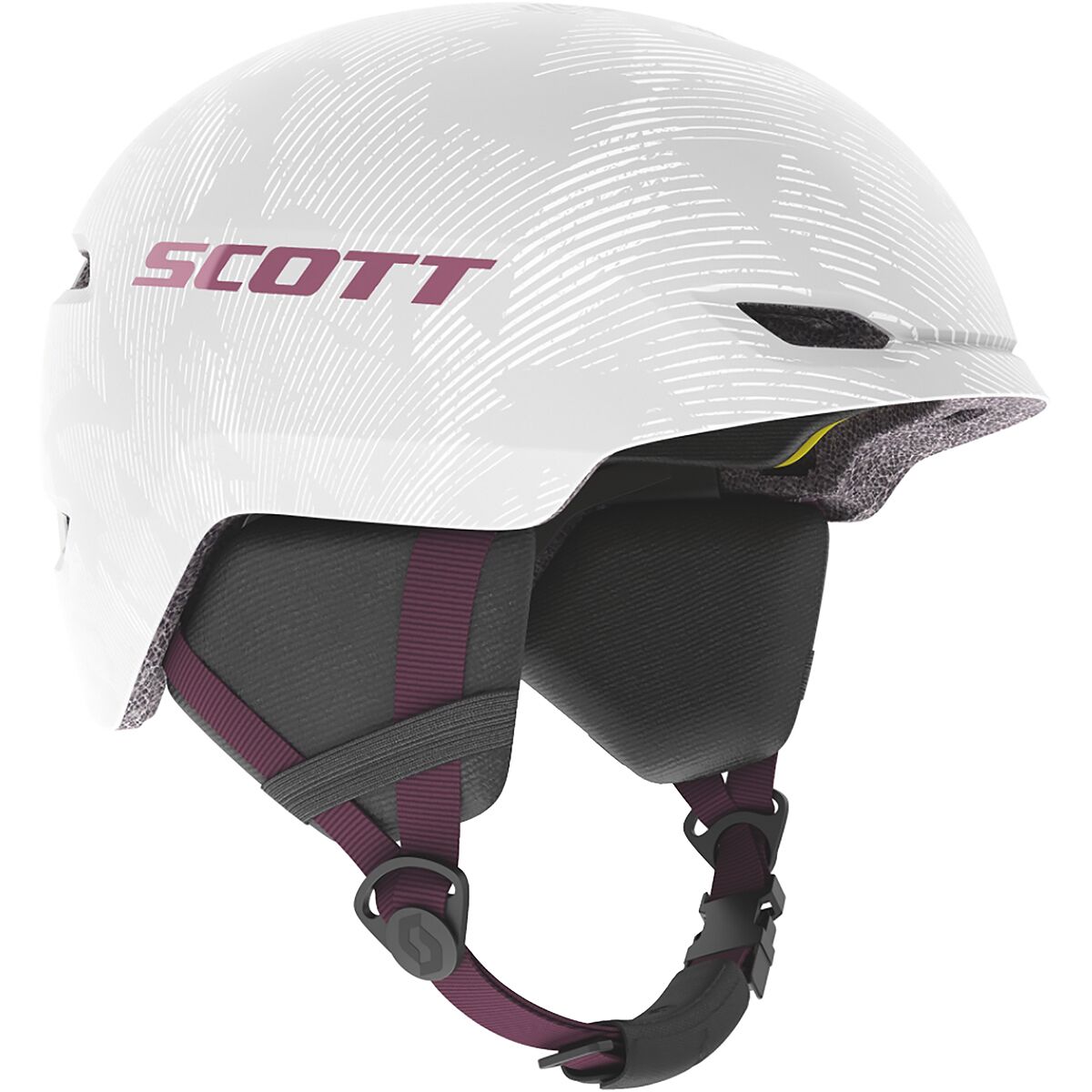 Scott Keeper 2 Plus Helmet - Kids' White Pearl/Cassis Pink