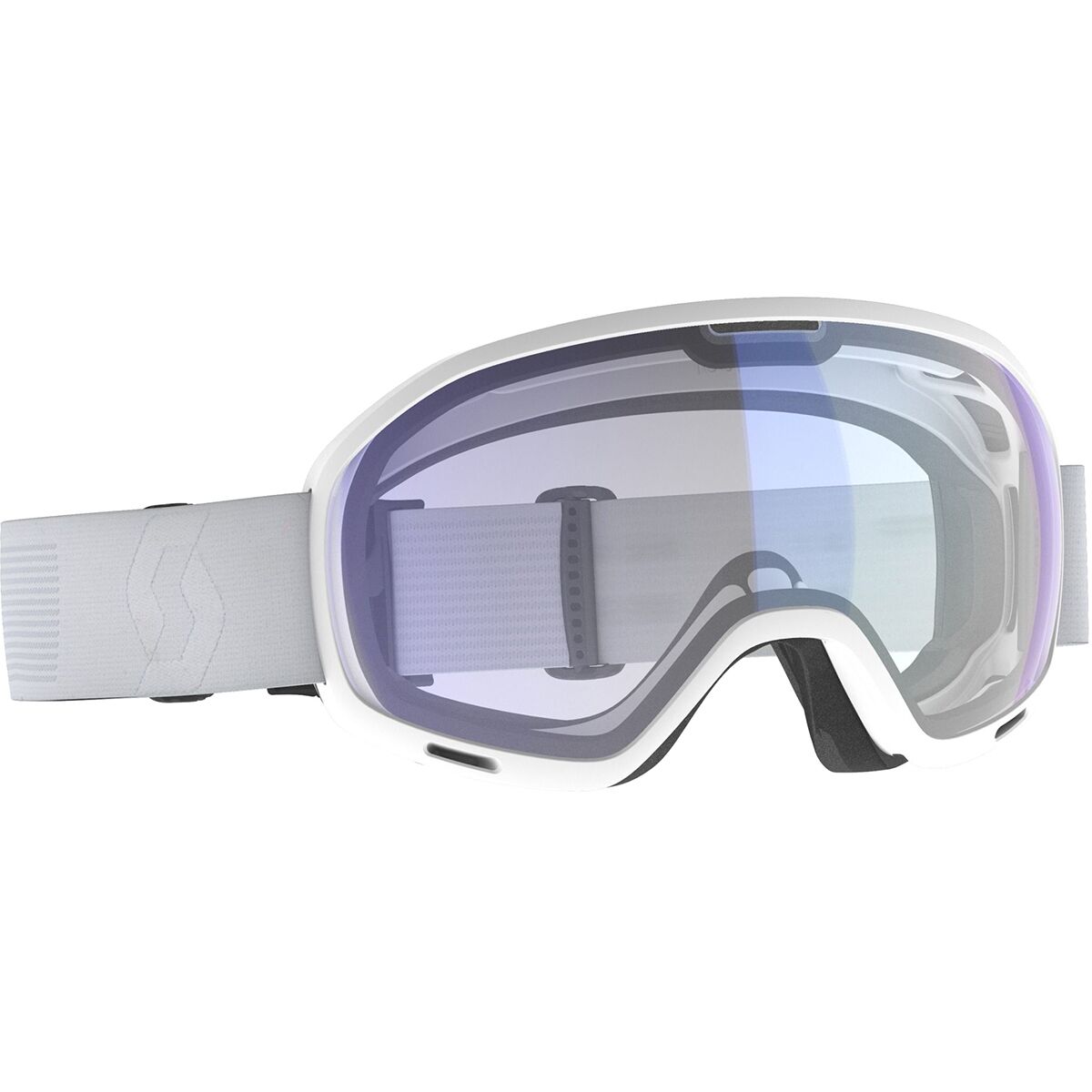 Image of Scott Unlimited II OTG Amplifier Goggles Mineral White/Illuminator Blue Chrome, One Size