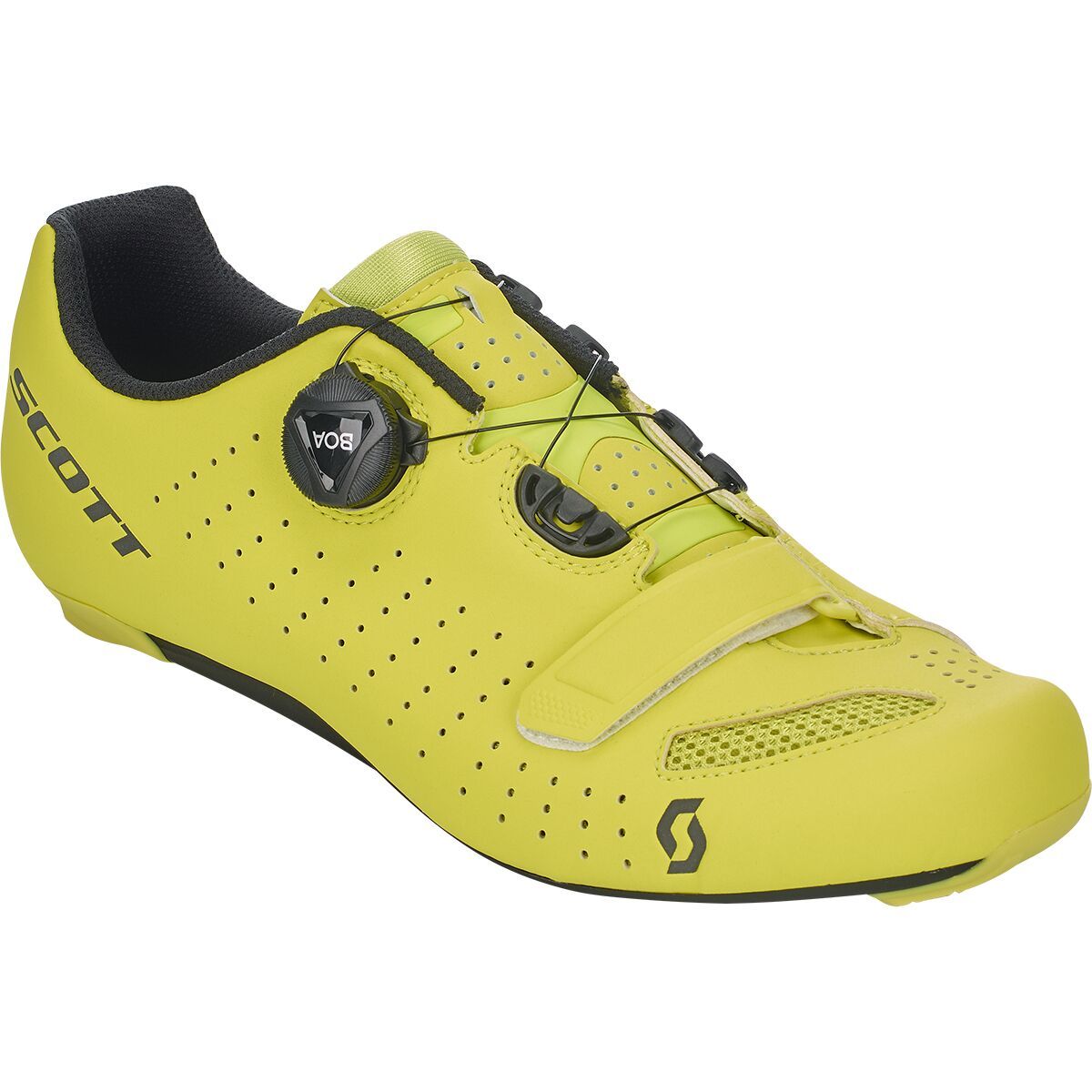 Scott Road Comp BOA Cycling Shoe - Men's Matte Sulphur Yellow/Black, 45.0