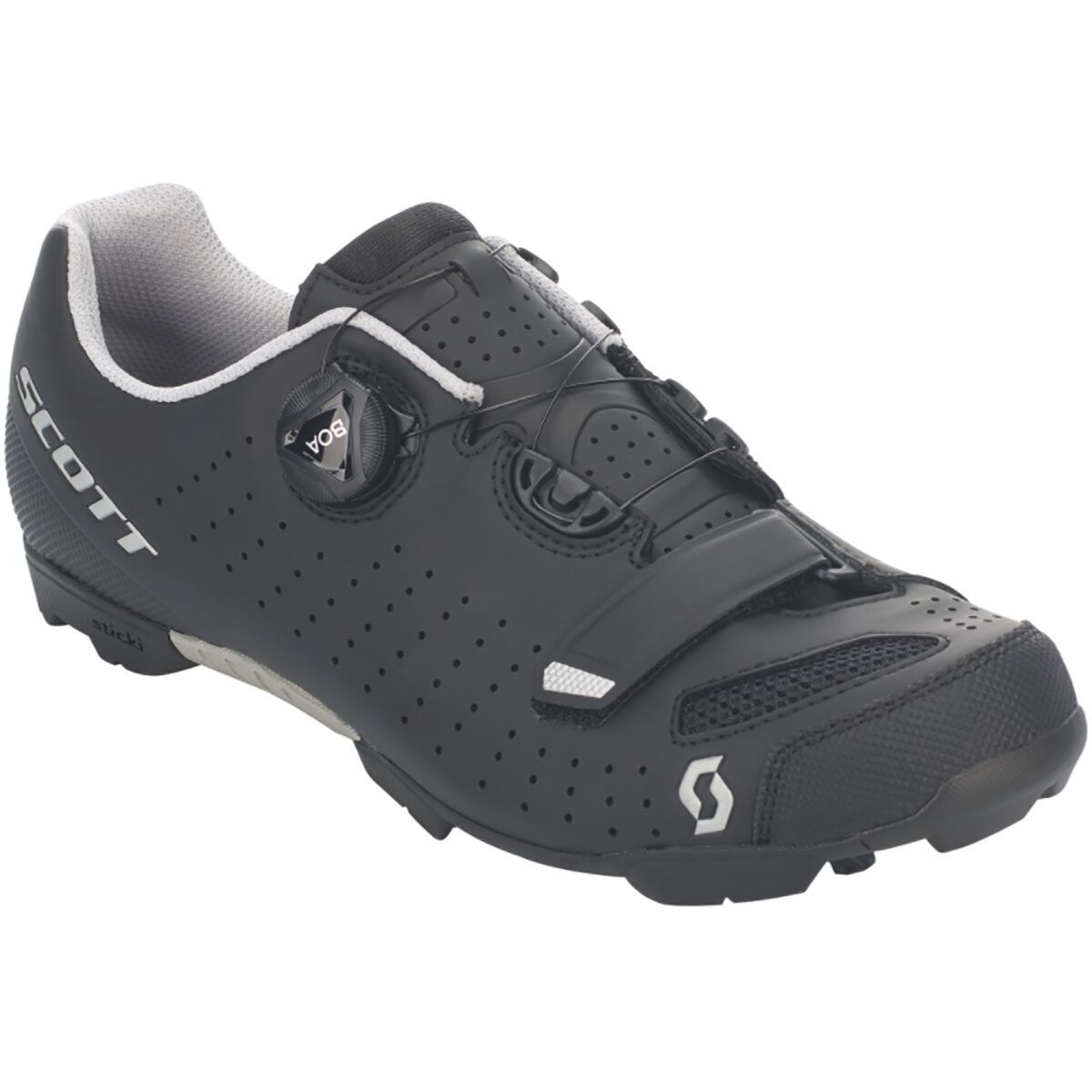 Image of Scott MTB Comp BOA Cycling Shoe - Men's Matte Black/Silver, 44.0
