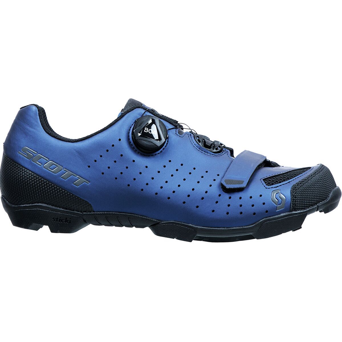 Scott MTB Comp BOA Cycling Shoe - Men's Metallic Blue/Black, 40.0