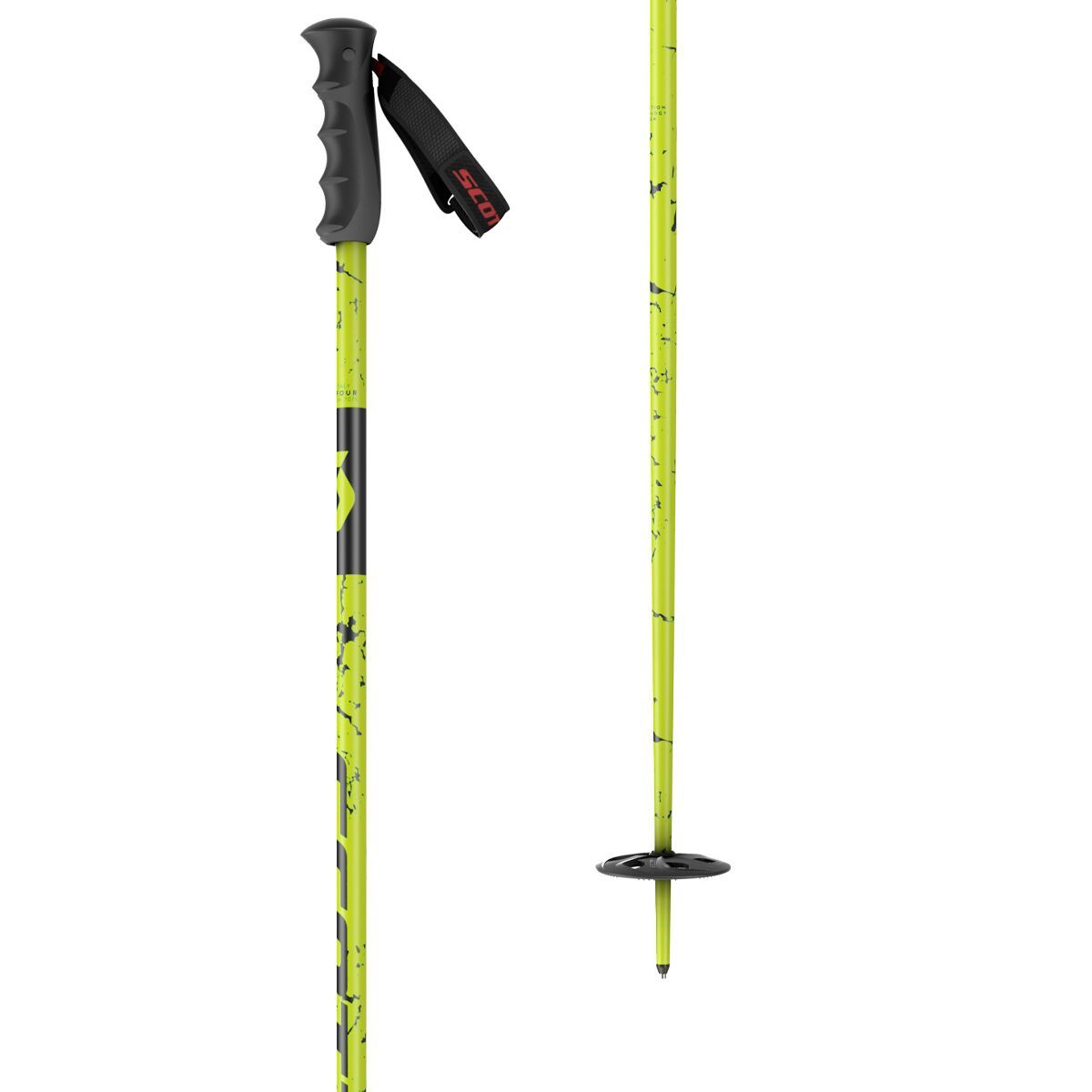 Scott Team Issue SRS Ski Poles Fluo Yellow, 54in