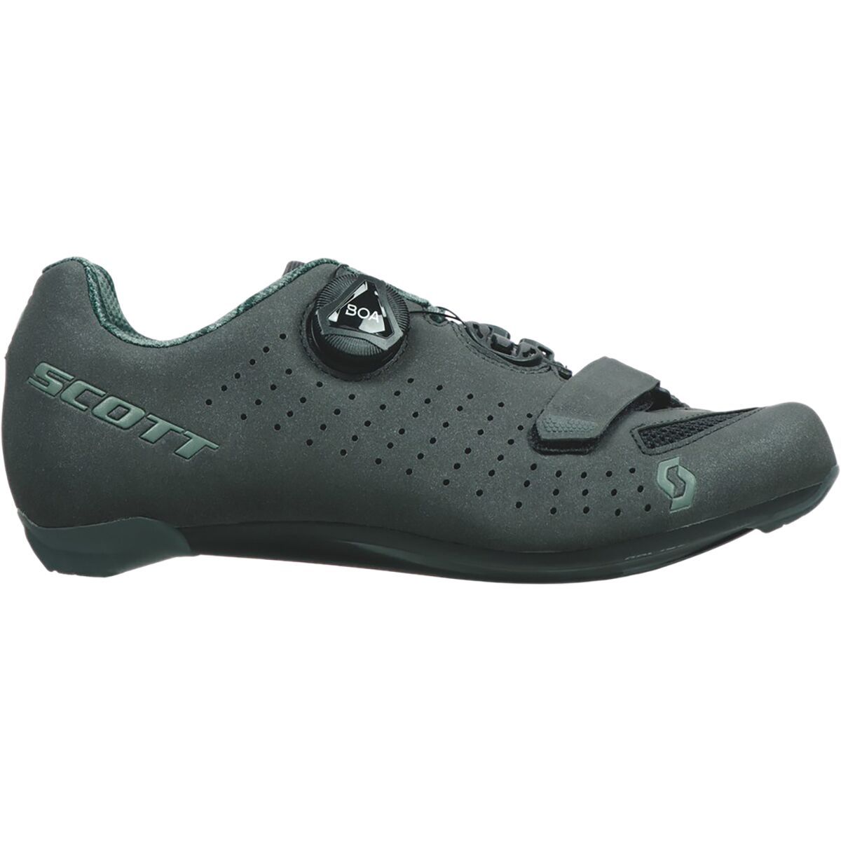 Scott Road Comp BOA Cycling Shoe - Women's Dark Grey/Light Green, 40.0