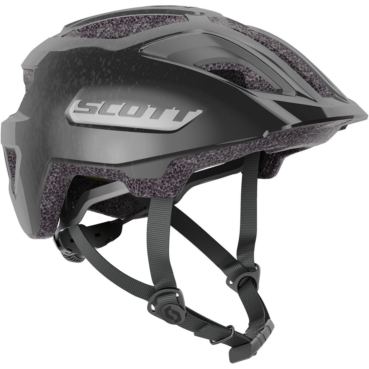 Image of Scott Spunto Junior Plus Helmet - Kids' Black/Reflective Grey, One size