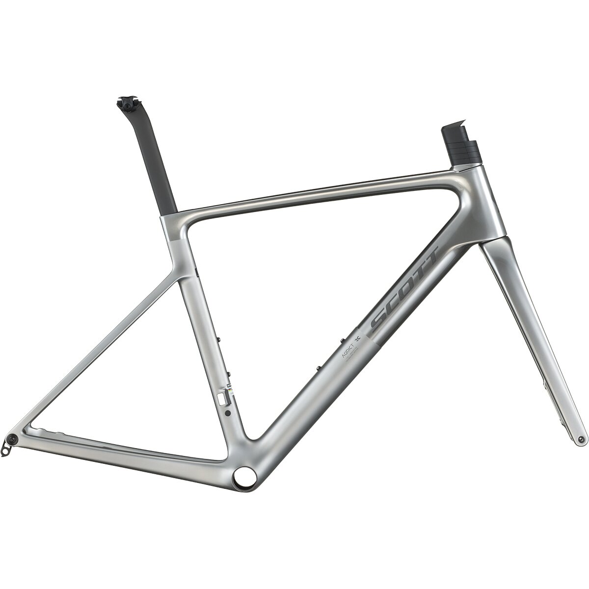 Image of Scott Addict RC Ultimate Frameset Chrome Silver, 58