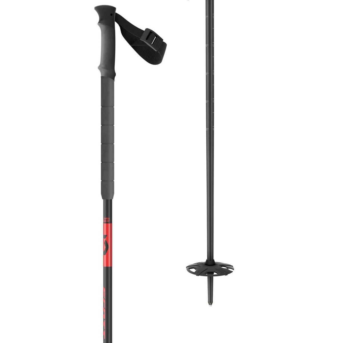 Scott Aluguide Adjustable Ski Poles 2025 Red, 42-56in