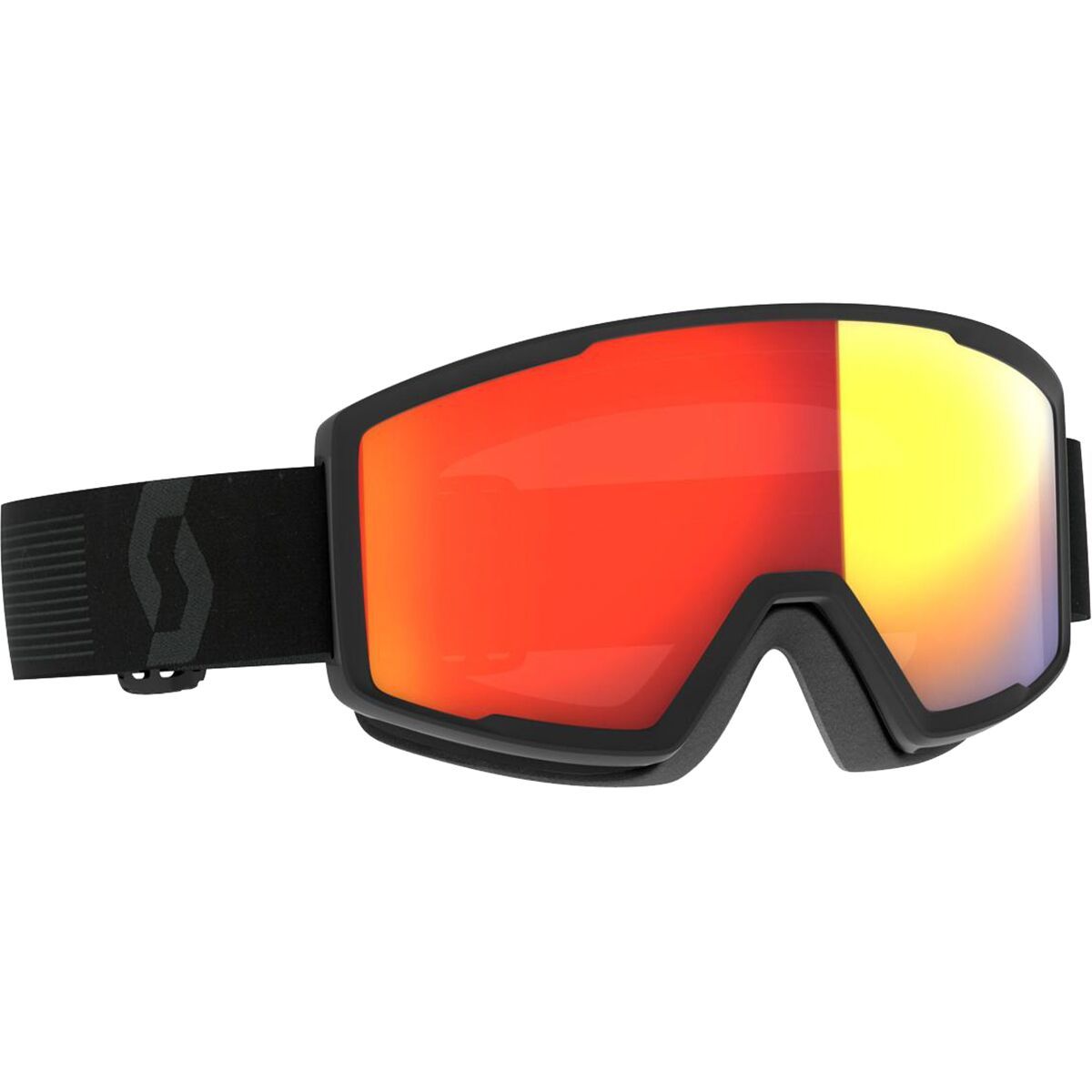 Image of Scott Factor Pro Ls Goggle 2025 Black W/ Solar Red Chrome Lens, One Size