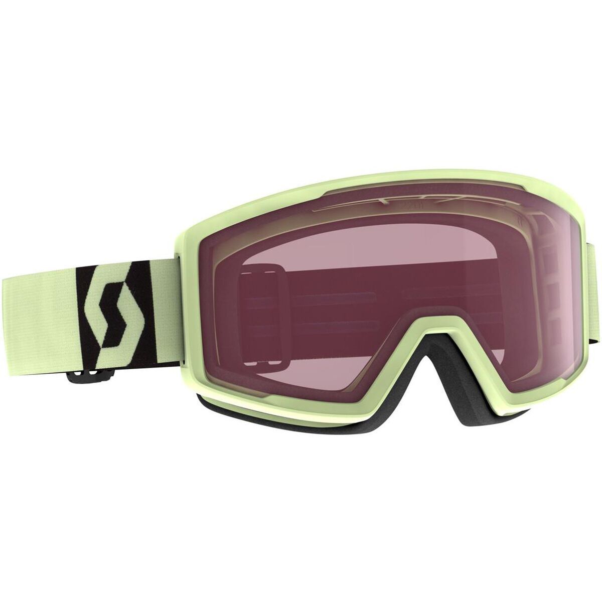 Scott Factor Snow Goggles 2025 Acid Yellow W/ Enhancer Lens, One Size