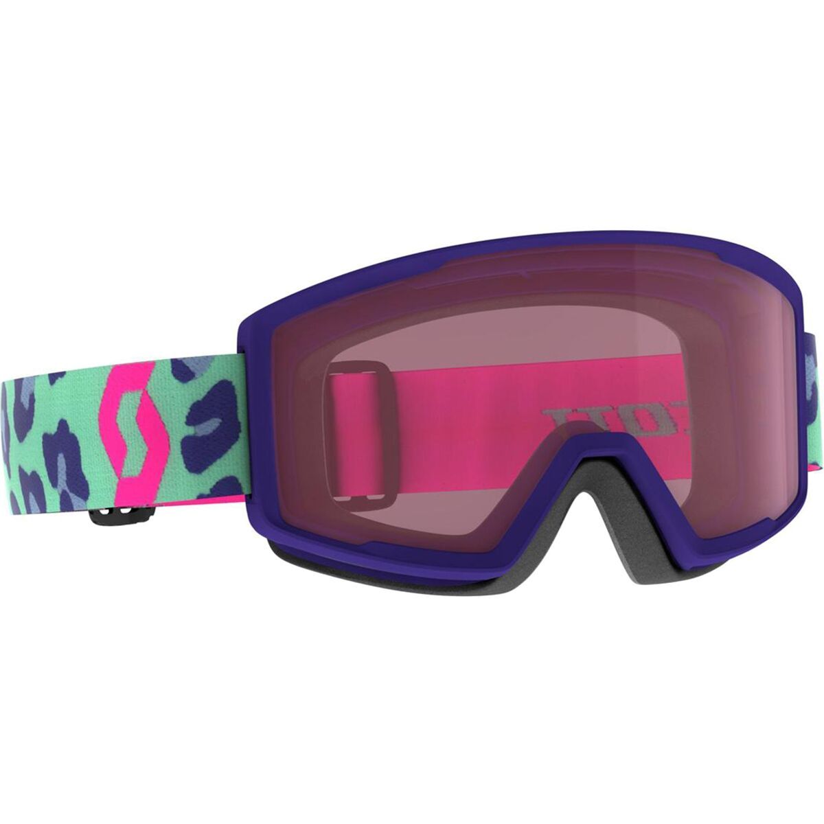Scott Factor Snow Goggles 2025 Neon Pink W/ Enhancer Lens, One Size