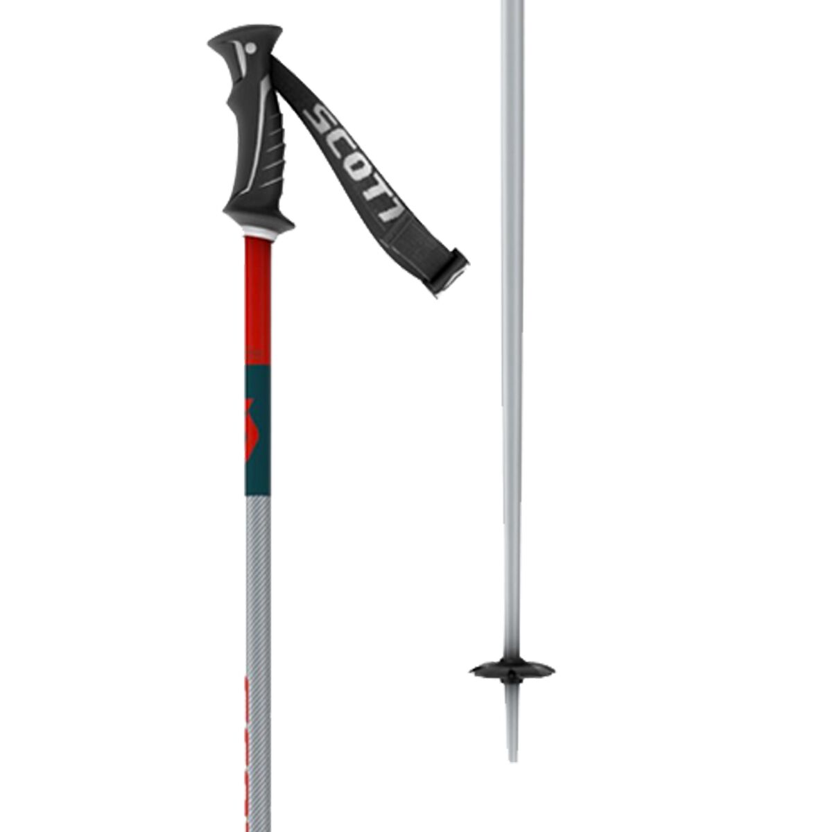 Image of Scott Decree Ski Poles Grey, 50in(125cm)