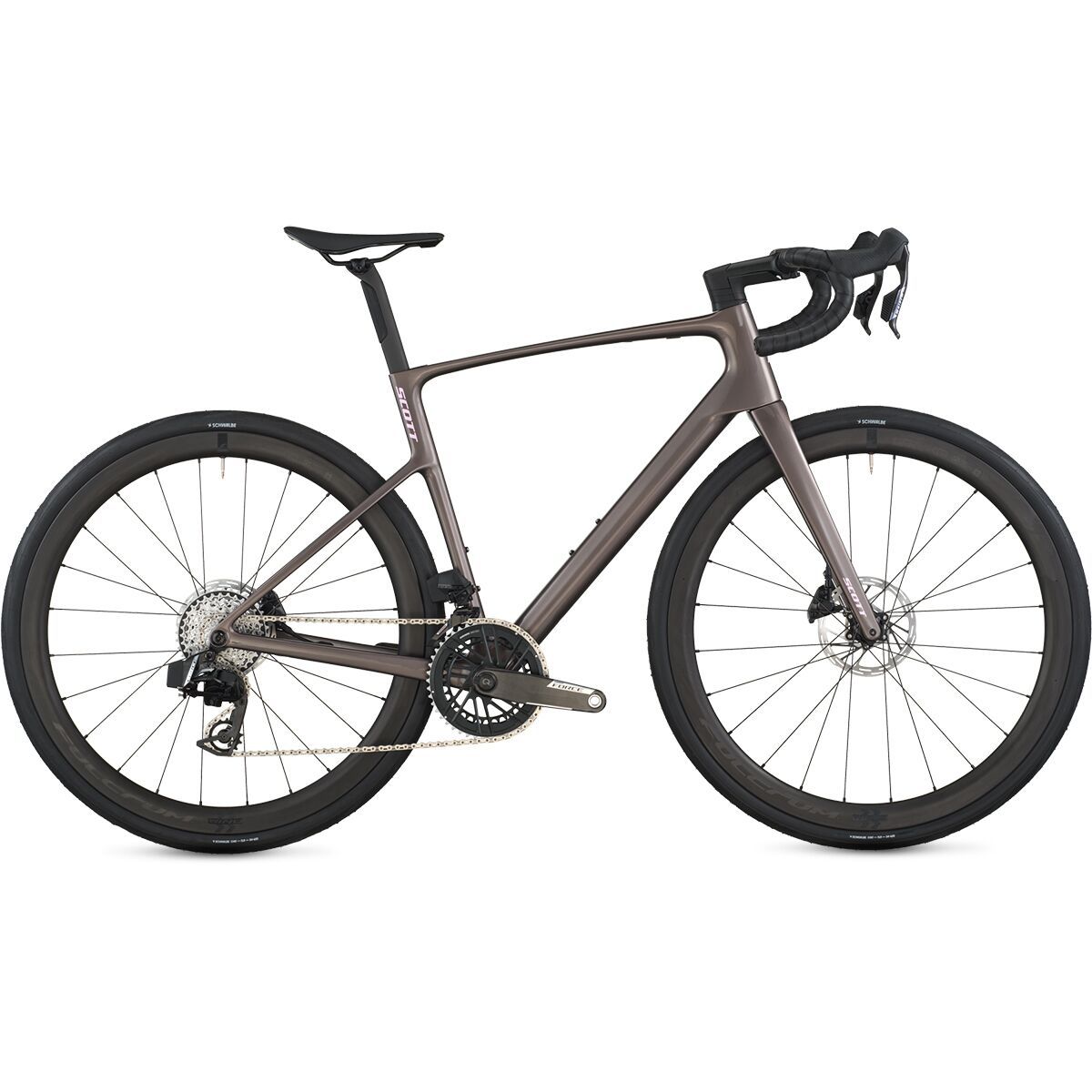 Image of Scott Addict 10 Force AXS Road Bike Plum Grey, 52