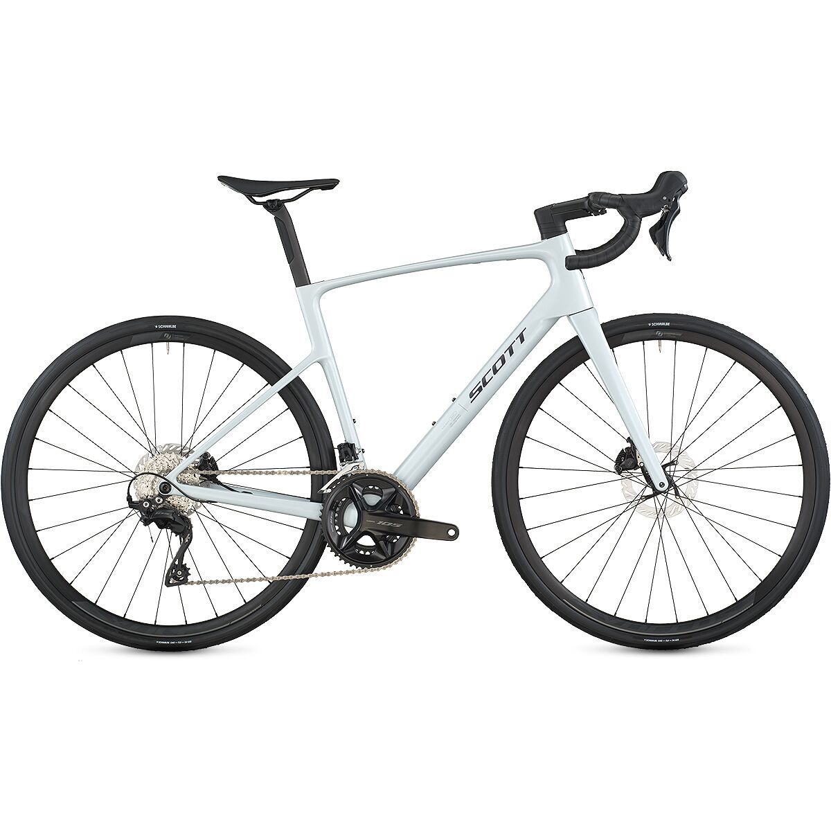 Image of Scott Addict 50 105 Road Bike Cumulus White, 47