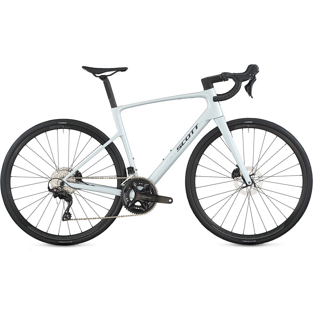 Image of Scott Addict 50 105 Road Bike Cumulus White, 52