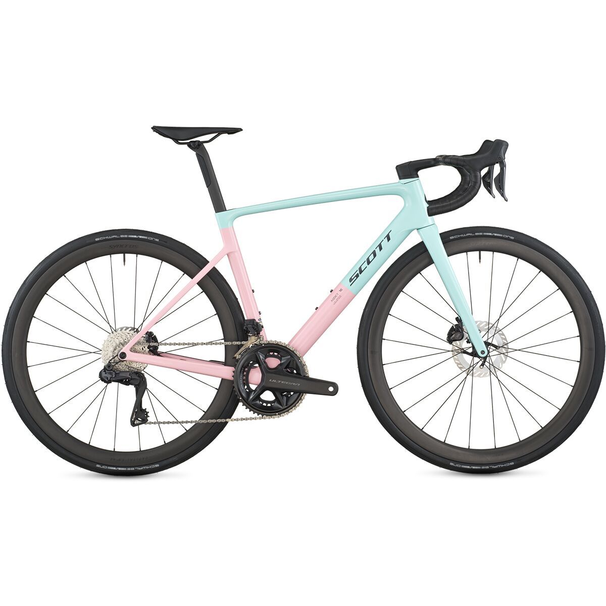 Image of Scott Addict RC 10 Ultegra Di2 Road Bike Gelato Blue/Gelato Pink, 54