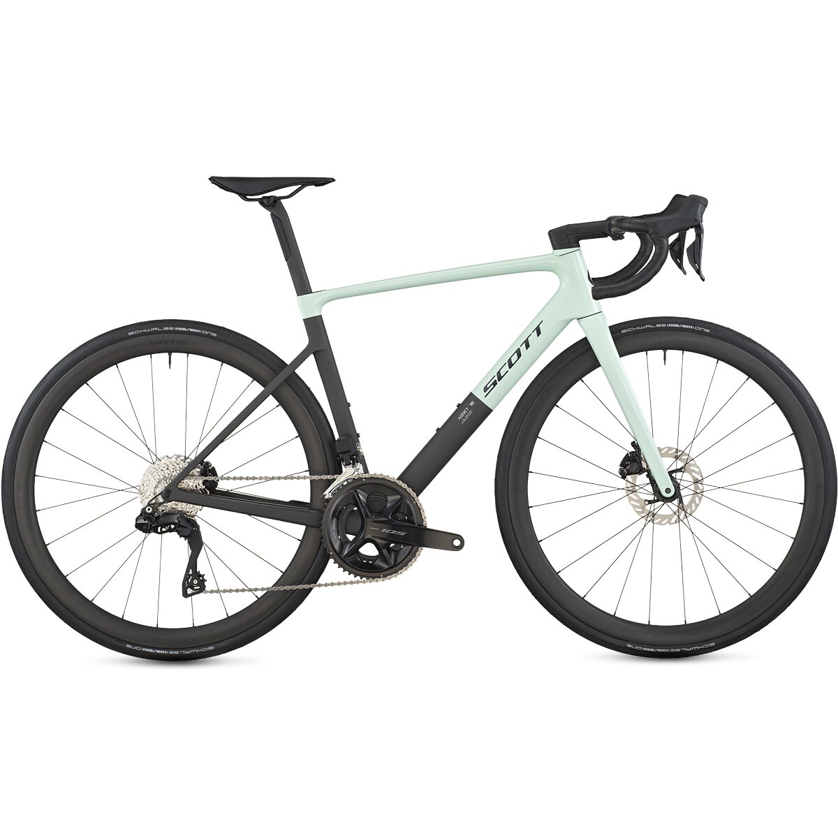 Image of Scott Addict RC 30 105 Di2 Road Bike Frozen Green/Carbon Black, 52
