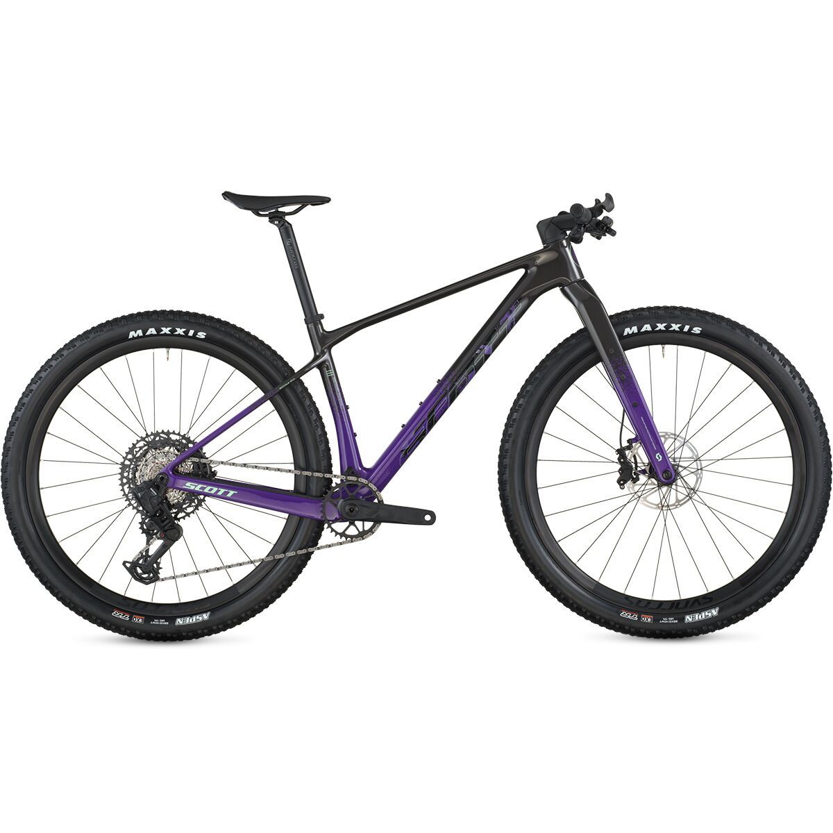 Image of Scott Scale Gravel 10 S1000 Transmission Gravel Bike Carbon Black/Indigo Purple, M