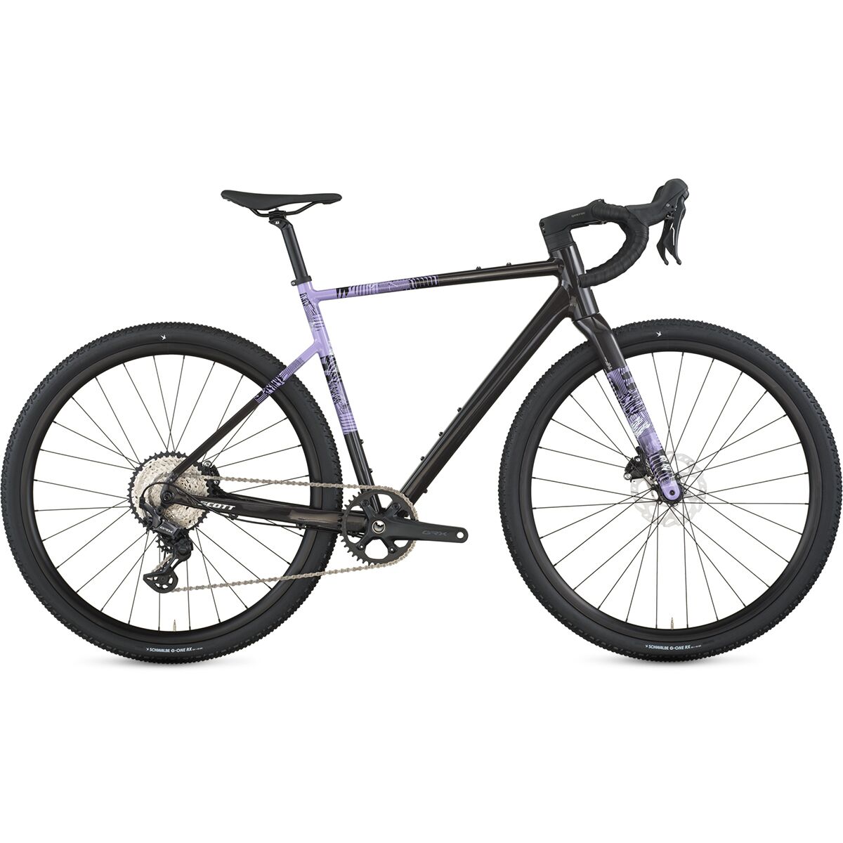 Image of Scott Speedster Gravel 10 GRX RX822/610 1x Gravel Bike Carbon Black/Tulip Purple, 47