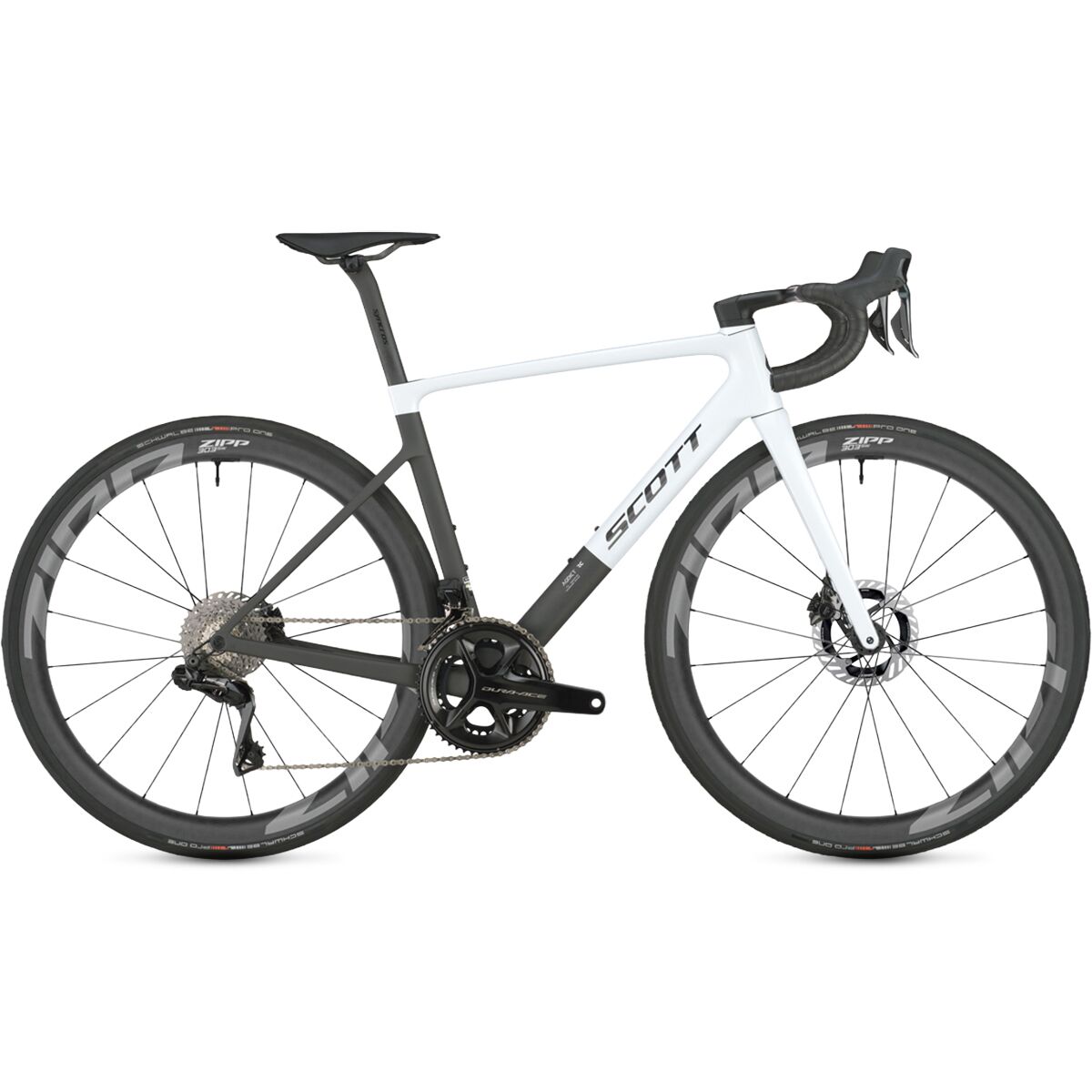 Scott Scott Addict RC Pro Road Bike Cumulus White/Carbon Black, 58