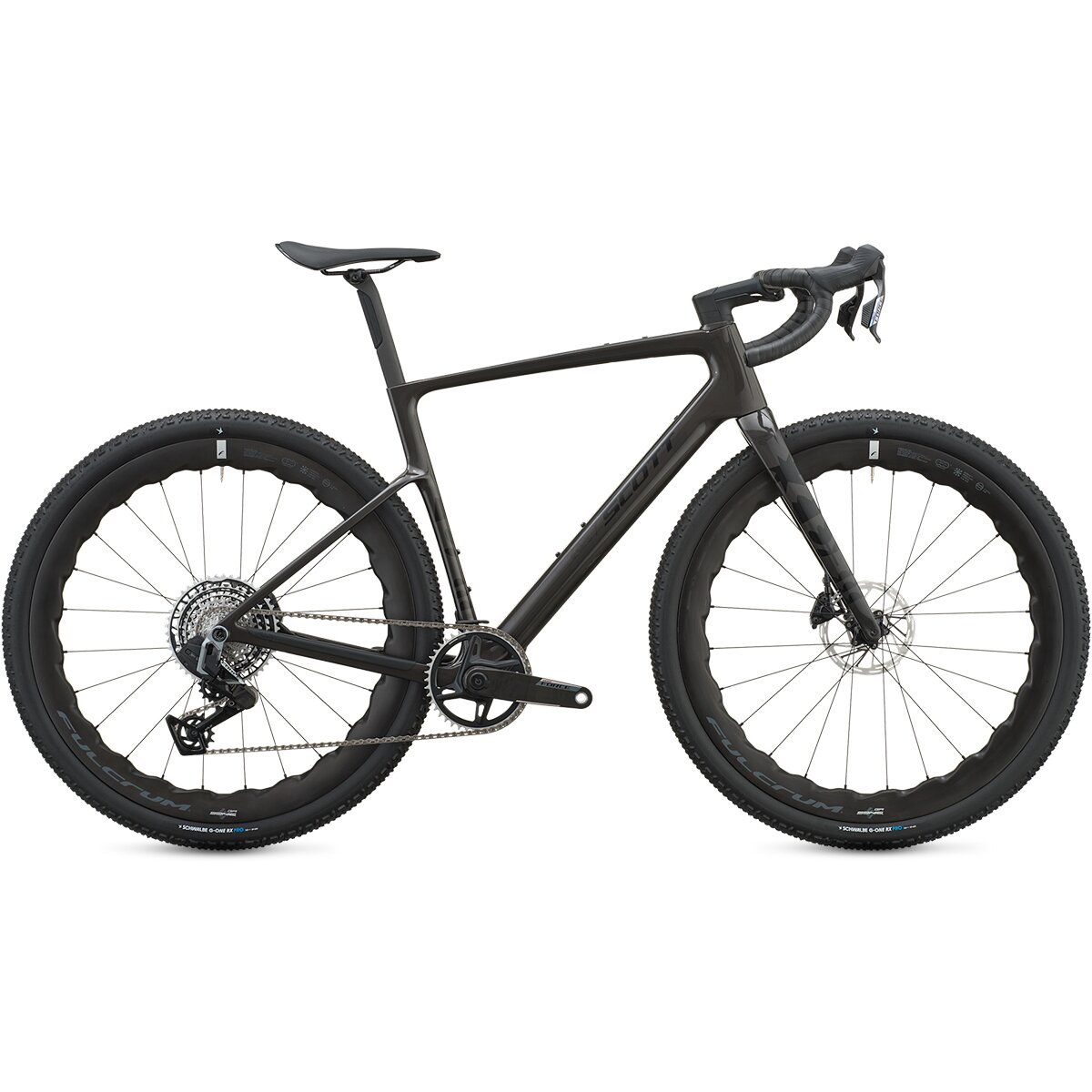 Scott Scott Addict Gravel 20 Force XPLR AXS Gravel Bike Watery Black, 54 - $6499.99 at Backcountry.com