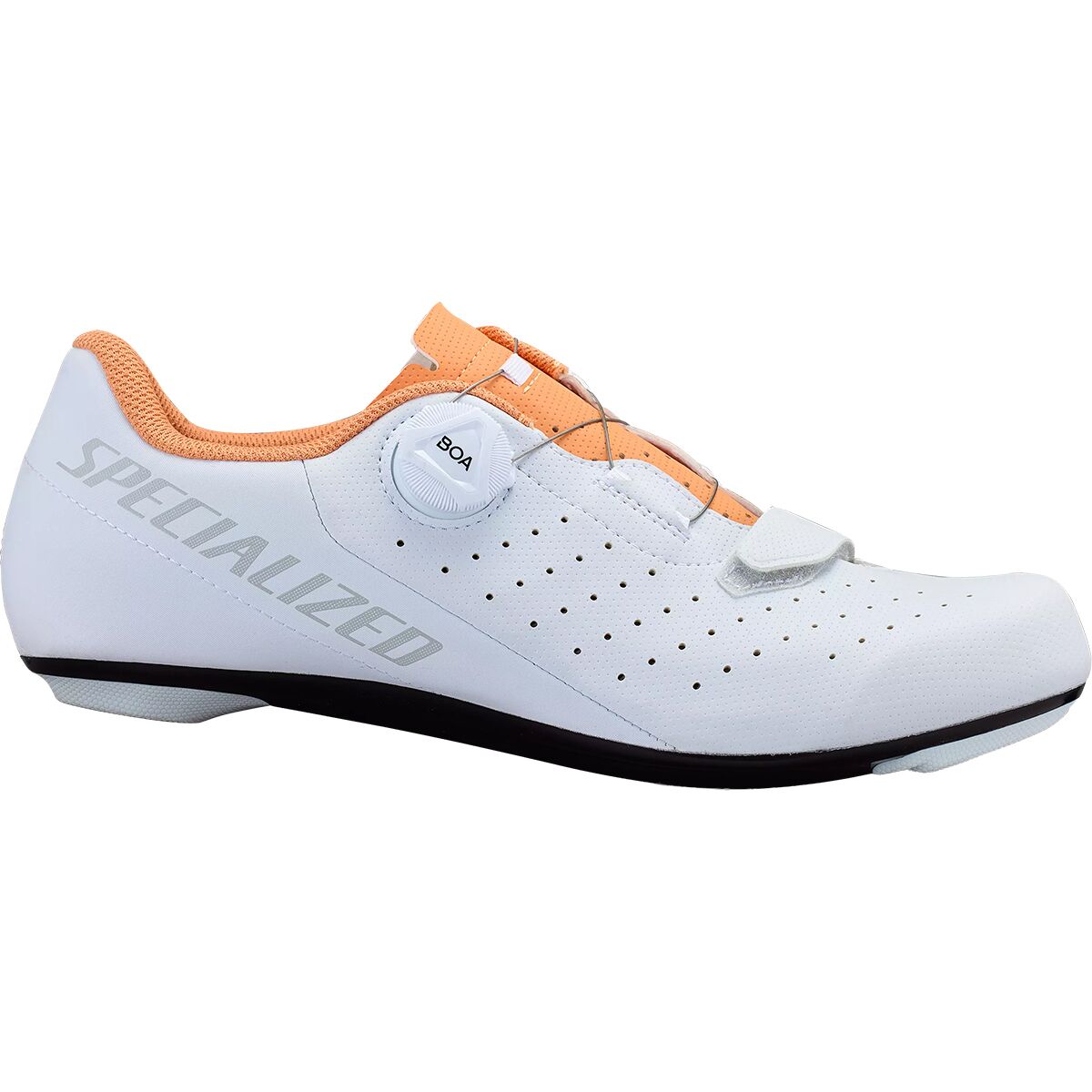Image of Specialized Torch 1.0 Cycling Shoe White/Cantaloupe, 45.0