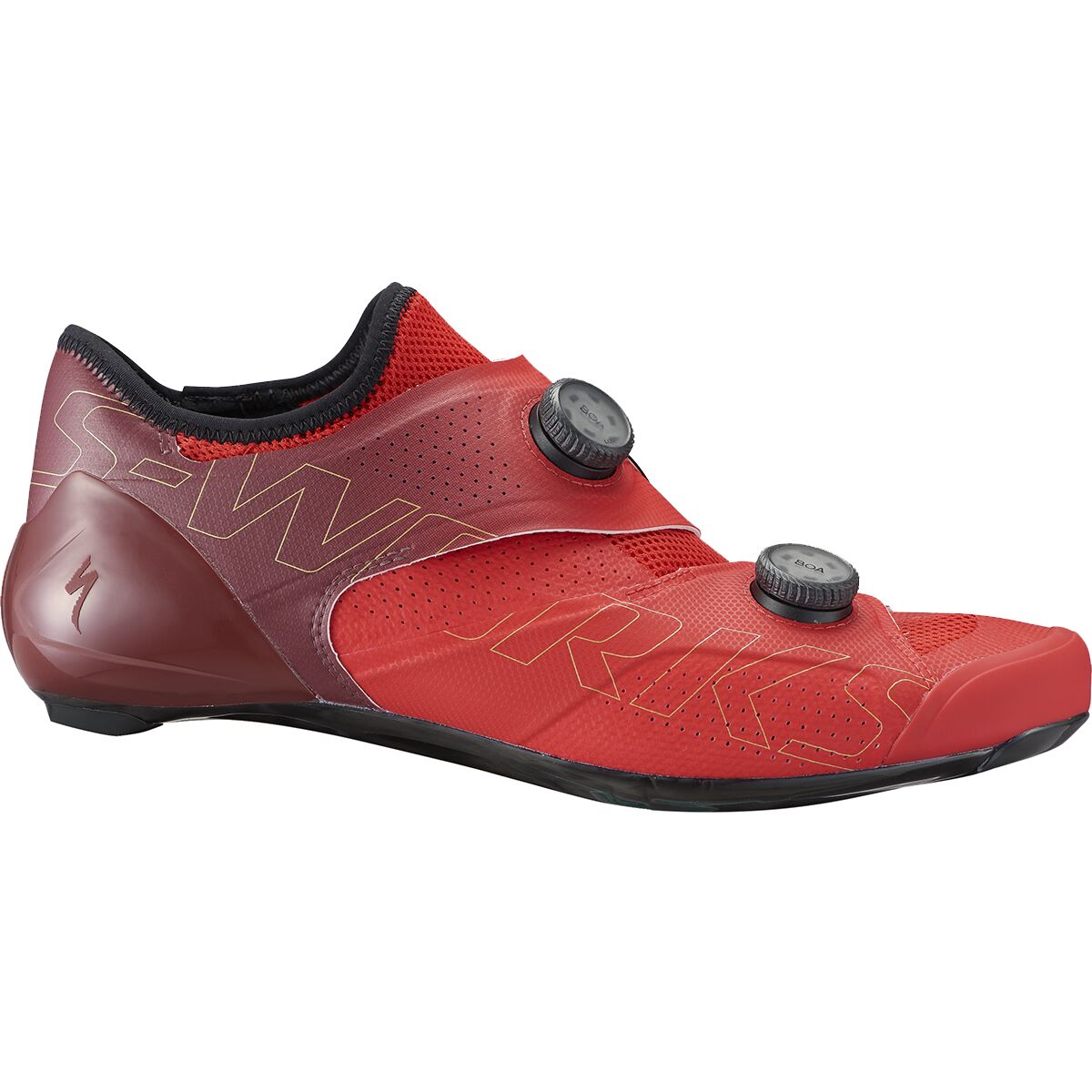 Image of Specialized S-Works Ares Road Shoe Flo Red/Maroon, 41.0