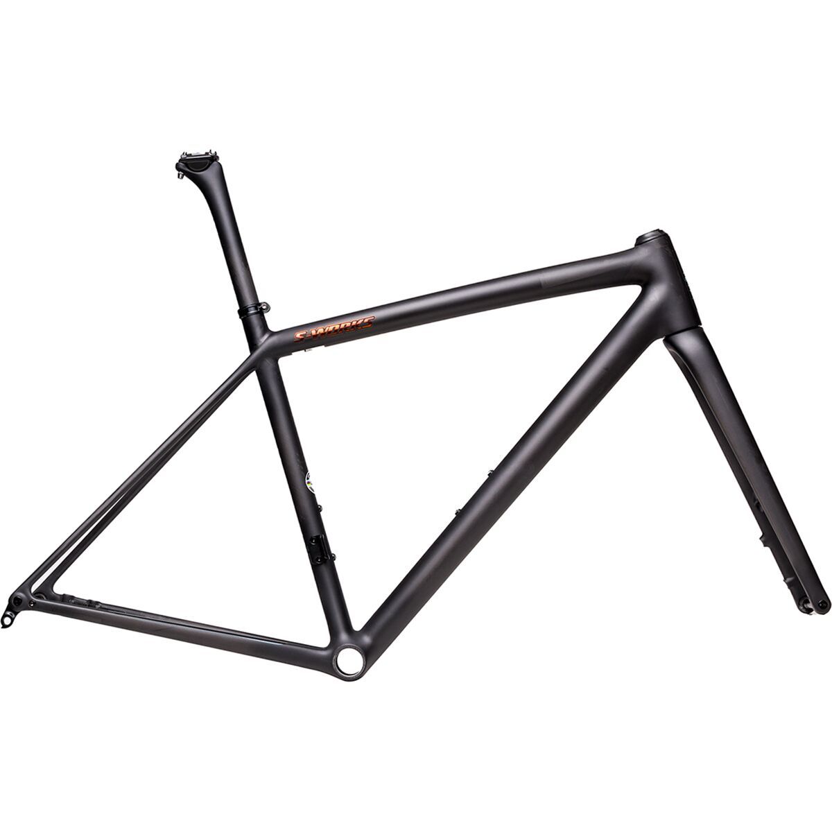 Image of Specialized S-Works Aethos Road Frameset Satin Carbon/Jet Fuel, 61cm