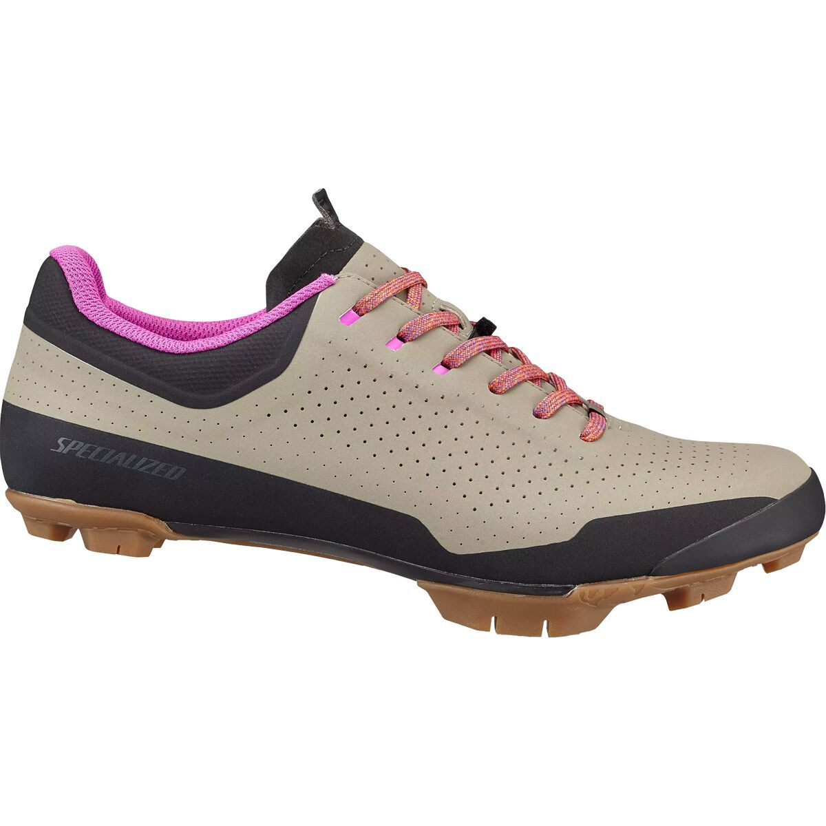 Specialized Recon Adventure Mountain Bike Shoe Taupe/Dark Moss Green/Fiery Red, 41.0