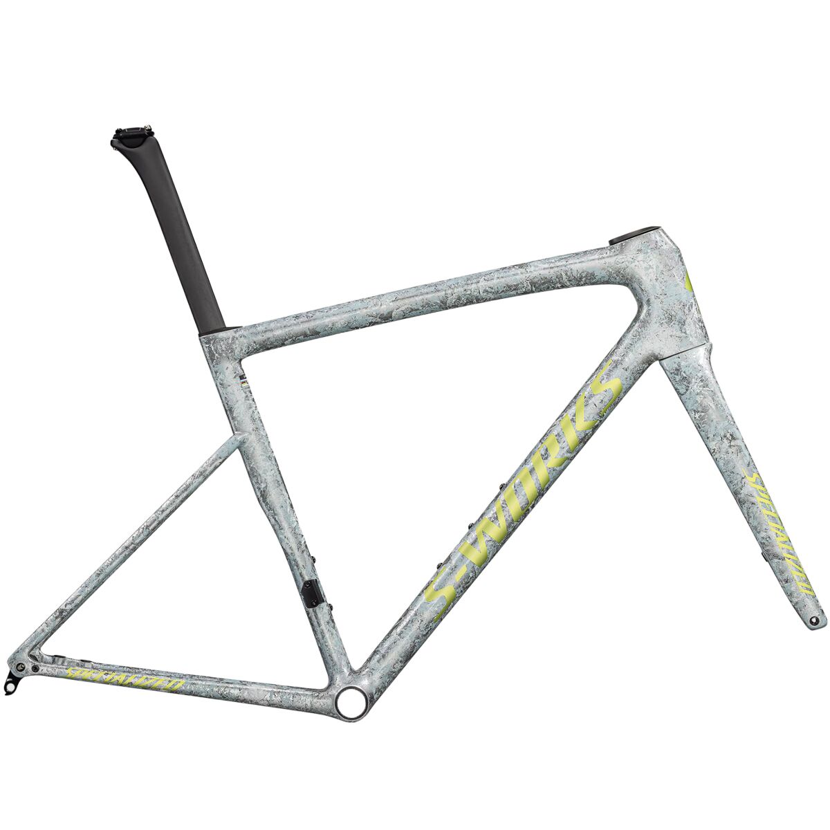 Image of Specialized S-Works Tarmac SL8 Frameset Satin Liquid Silver/Multi Dry Impasto, 52cm