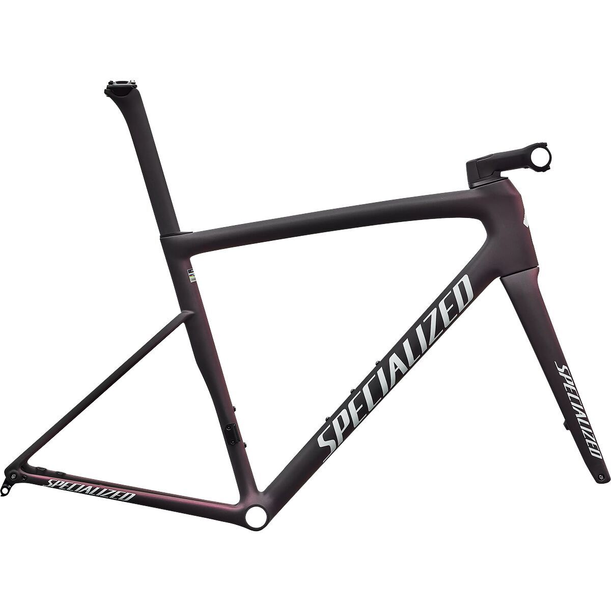 Image of Specialized Tarmac SL8 Frameset Satin Carbon/Super Red Pearl, 52