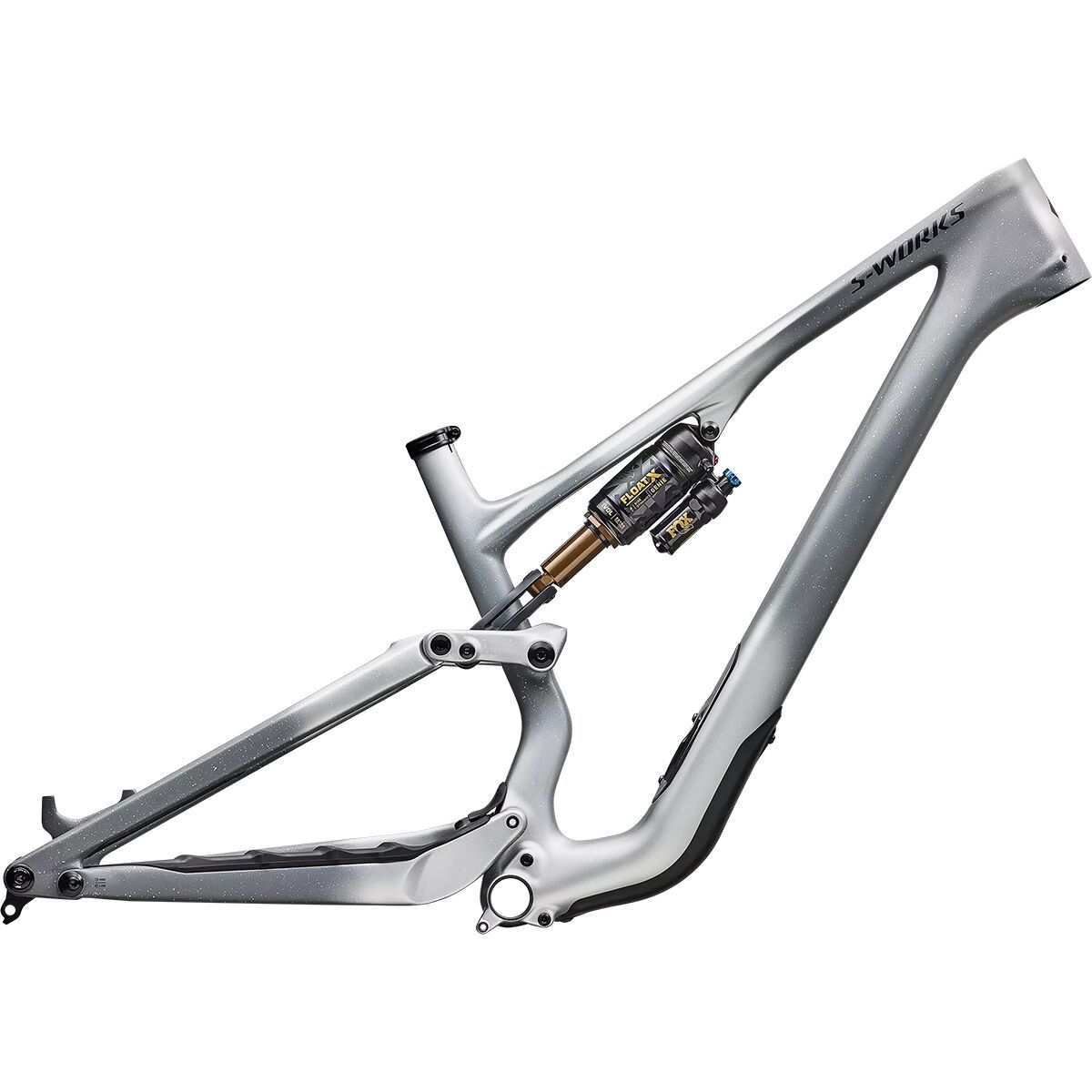 Image of Specialized S-Works Stumpjumper 15 EVO Frame Satin Shadow Silver/Ashen Grey, S3