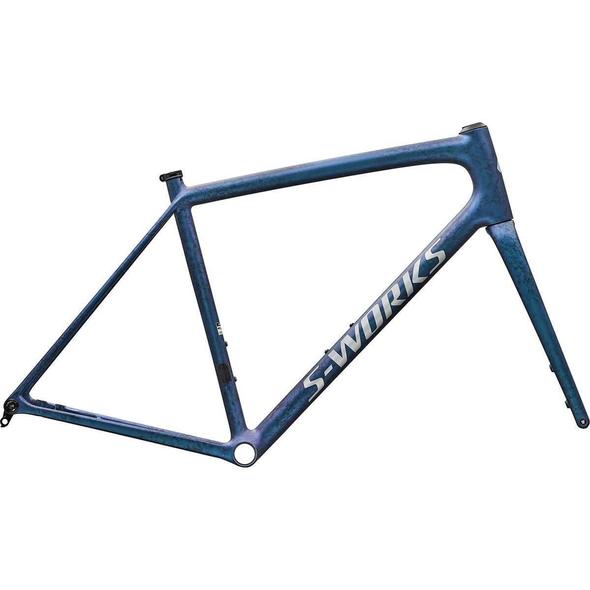 Image of Specialized S-Works Aethos 2 Frameset Satin Black Ink Wash/Pearl/Shadow Silver, 54