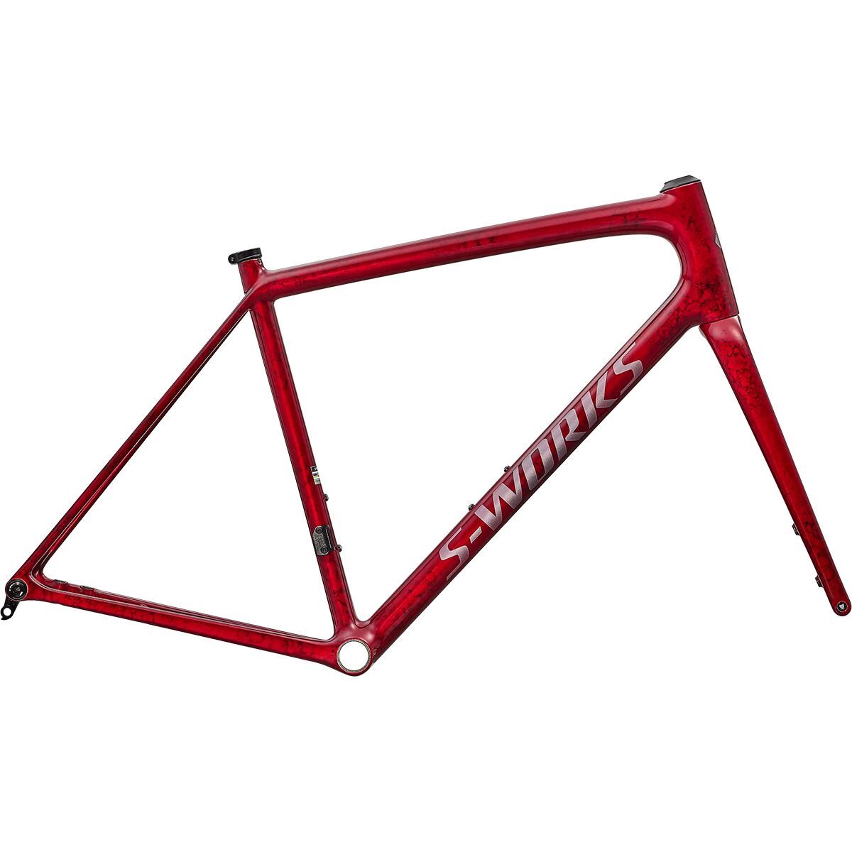 Image of Specialized S-Works Aethos 2 Frameset Sandstone Metallic Base/Red Tint, 56