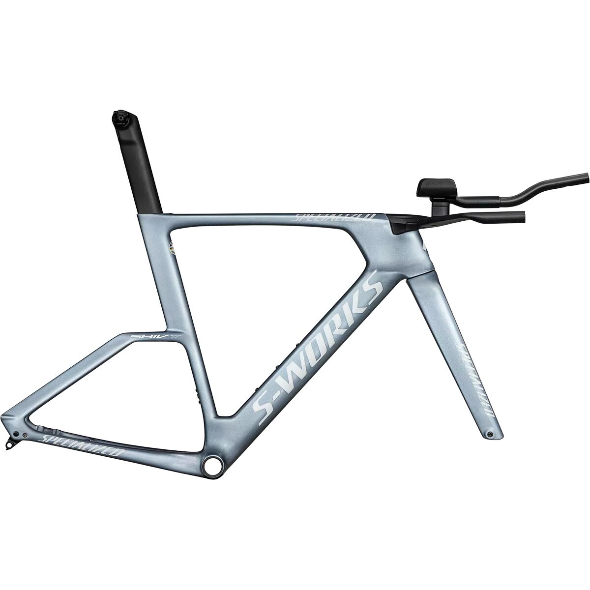 Image of Specialized S-Works Shiv TT Disc Frameset Gloss Glacial Metallic, L
