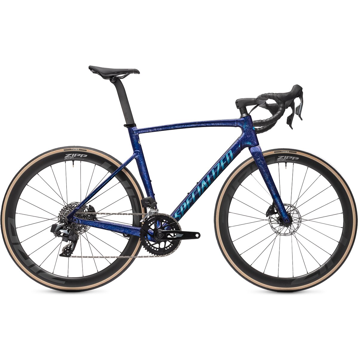 Image of Specialized Allez Sprint Rival AXS Carbon Wheel Exclusive Road Bike Majesty Blue/Glacial Metallic Impasto, 54