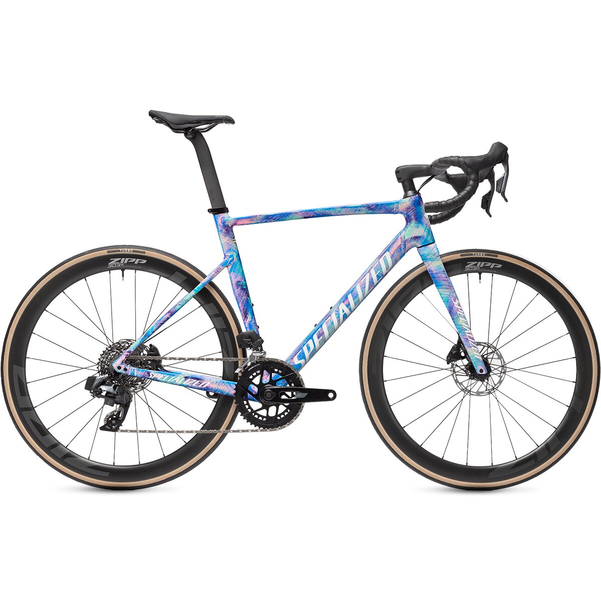 Image of Specialized Allez Sprint Rival AXS Carbon Wheel Exclusive Road Bike Multi-Color Dry Brush/White, 58