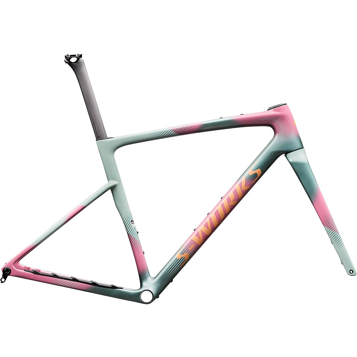 Image of Specialized S-Works Crux 5 Gravel Frameset Agave Grey/photon Tint Over Silver Dust, 49