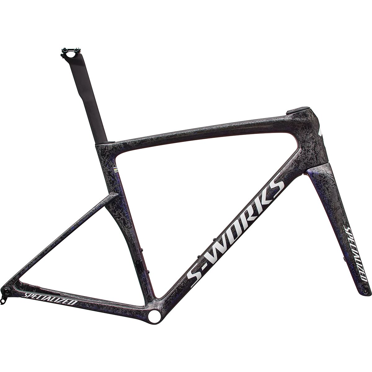 Image of Specialized S-Works Tarmac SL9 Frameset Gloss Carbon/Red Blue Pearl/White, 58