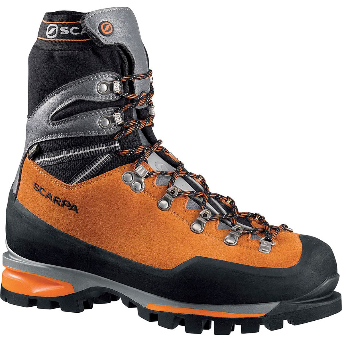 Scarpa Mont Blanc Pro GTX Mountaineering Boot - Men's Orange, 44.5