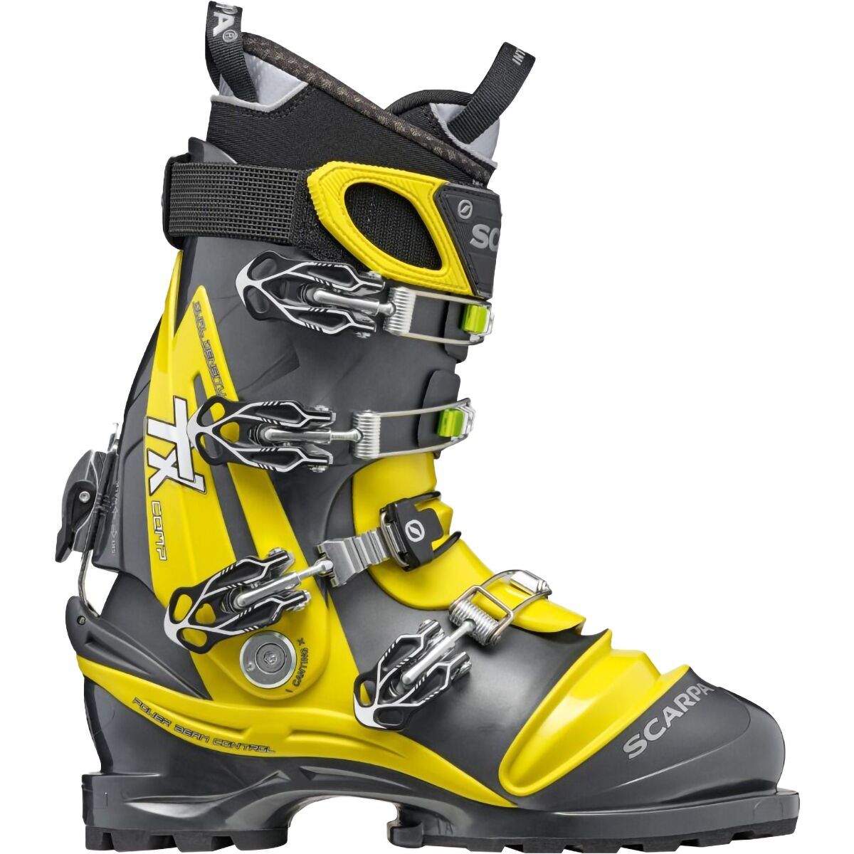 Scarpa TX Comp Telemark Boot - 2024 Anthracite/Acid Green, 26.0