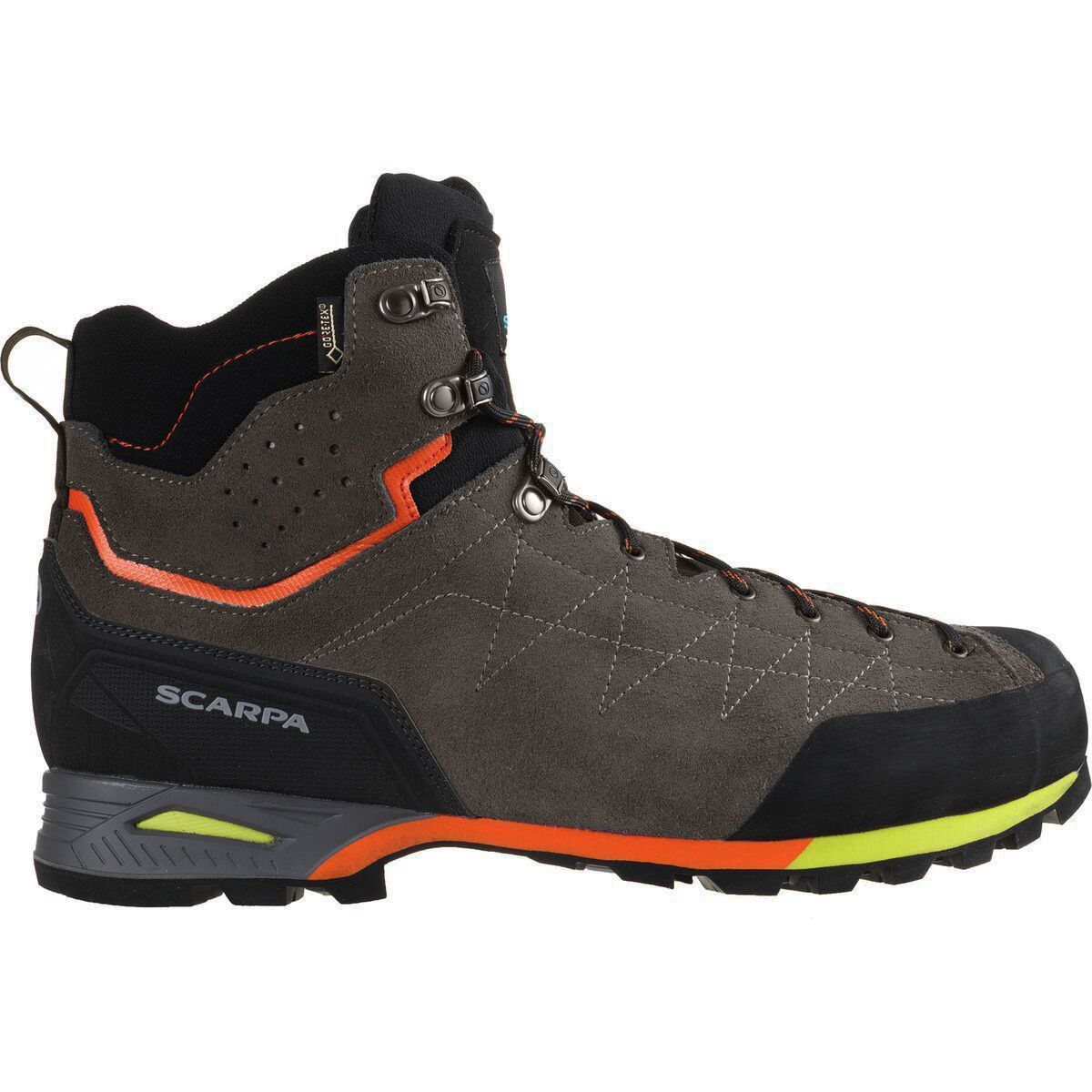 Scarpa Scarpa Zodiac Plus GTX Backpacking Boot - Men's Shark/Orange, 37.0