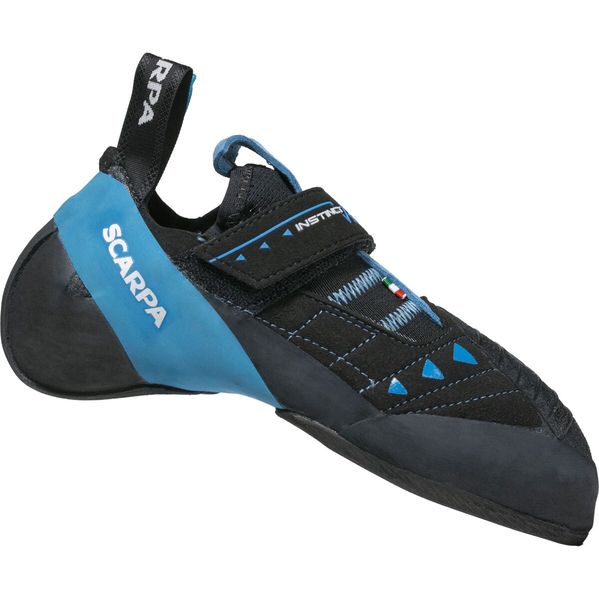 Image of Scarpa Instinct VSR Climbing Shoe Black/Azure, 47.0