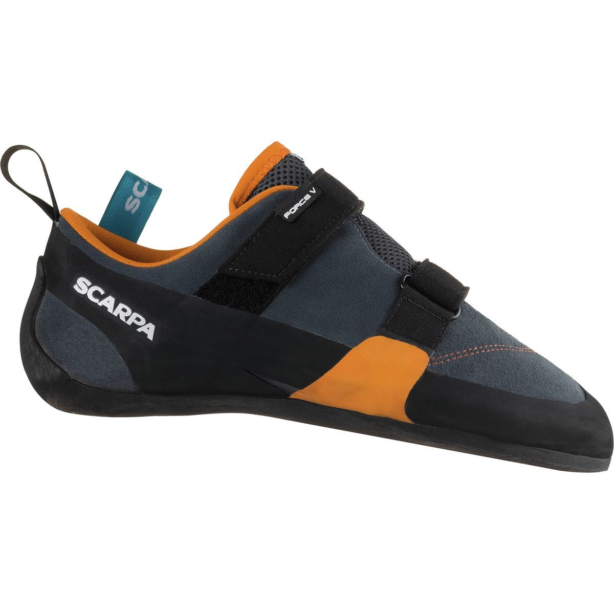 Scarpa Force V Climbing Shoe Mangrove/Papaya, 41.0