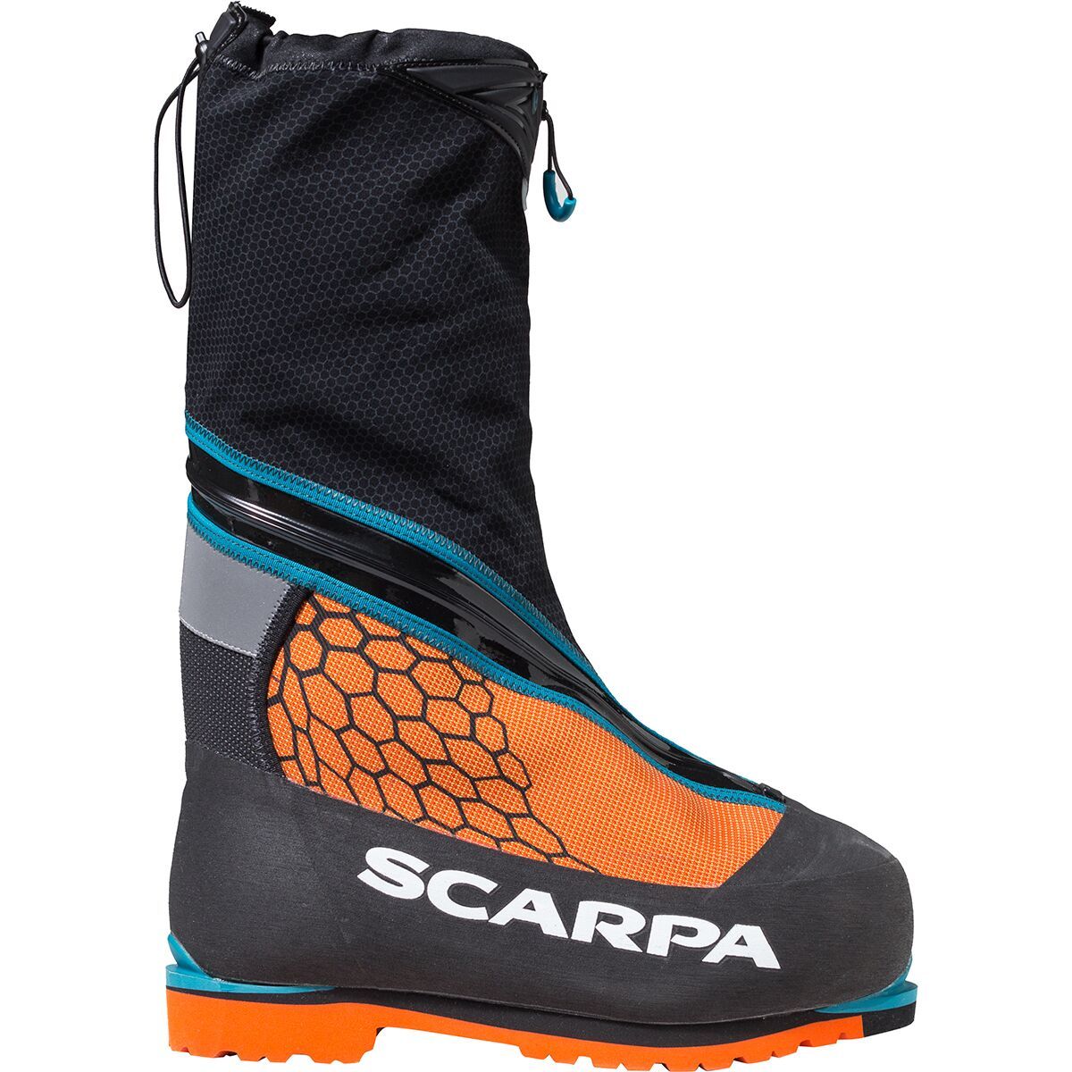 Scarpa Phantom 8000 Mountaineering Boot Black/Orange, 47.0