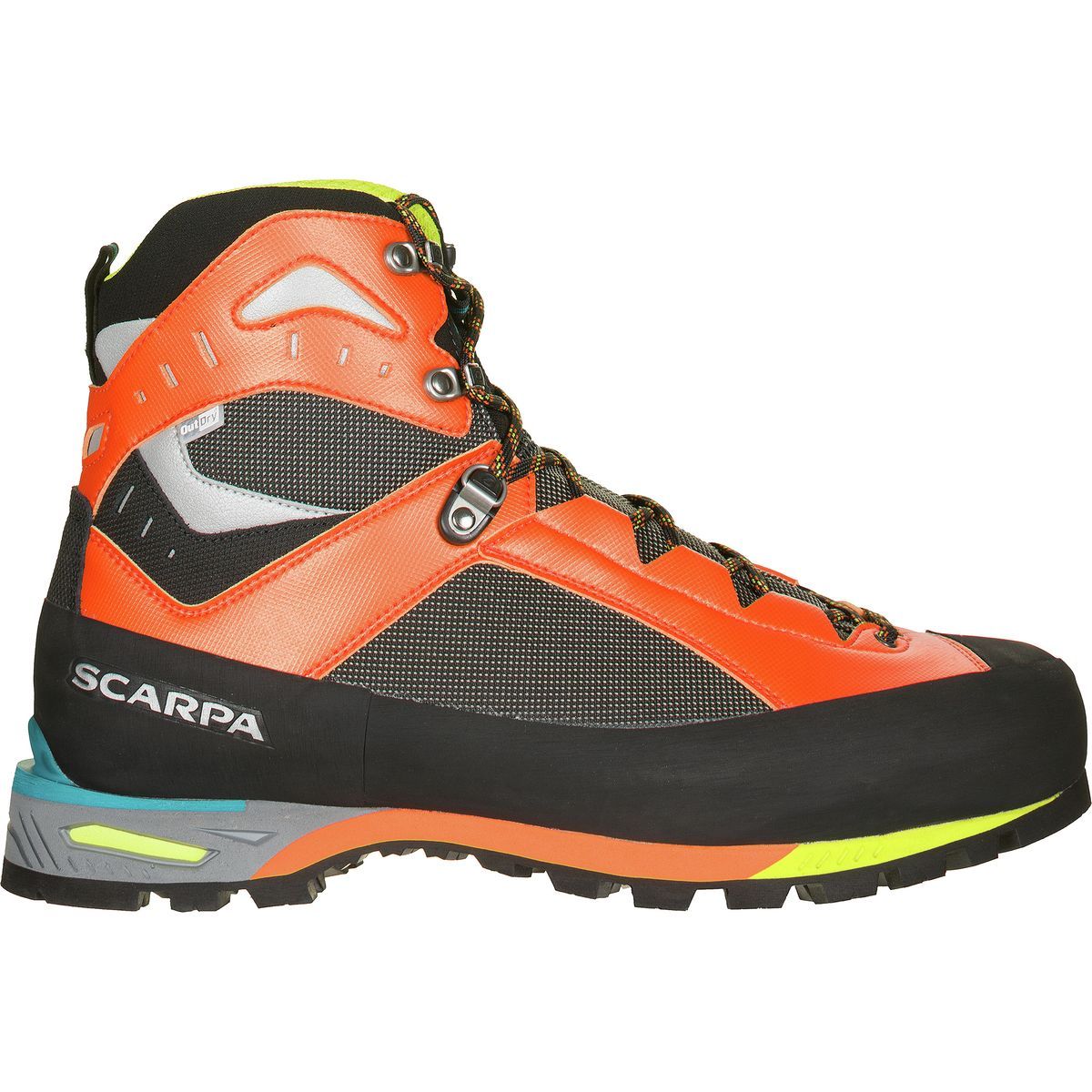 Scarpa Charmoz Mountaineering Boot - Men's Shark/Orange, 42.0