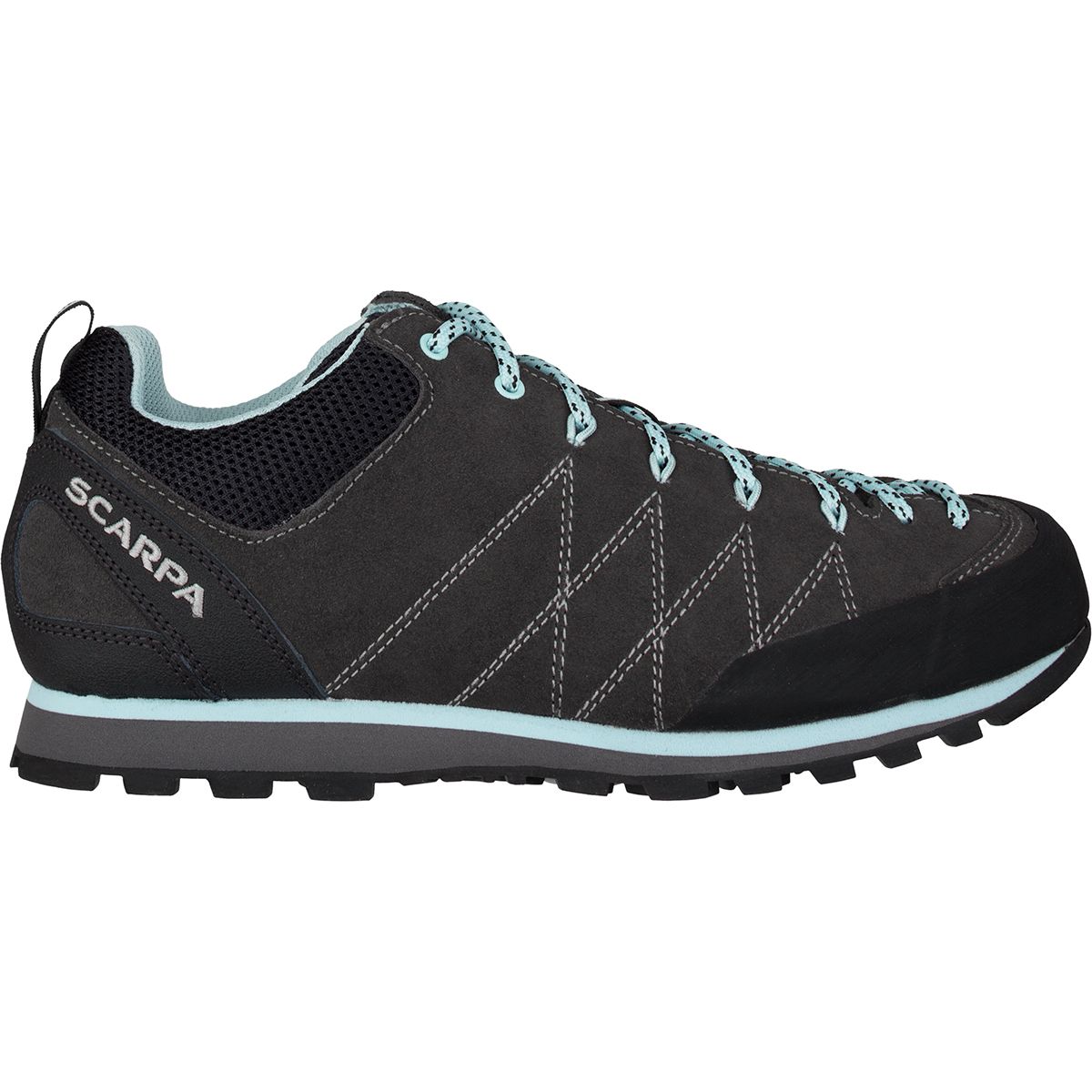 Image of Scarpa Crux Shoe - Women's Shark/Blue Radiance, 39.0