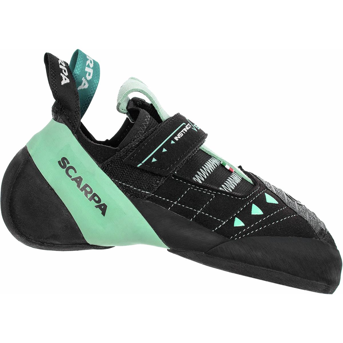Image of Scarpa Instinct VS Climbing Shoe - Women's Black/Aqua, 35.0