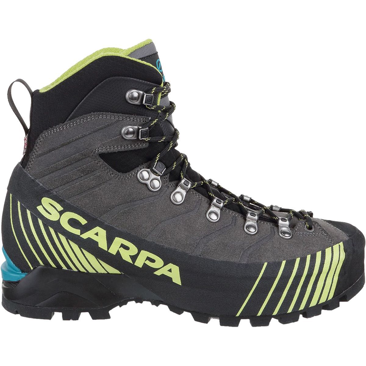 Scarpa Ribelle HD Mountaineering Boot - Men's Titanium/Lime, 40.5